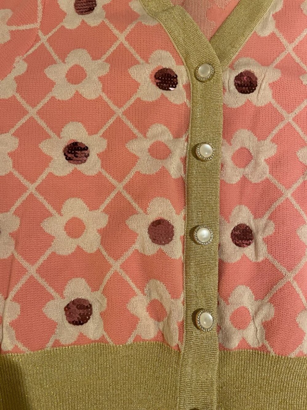 Floral Knit Cardigan - Picture 3 of 4
